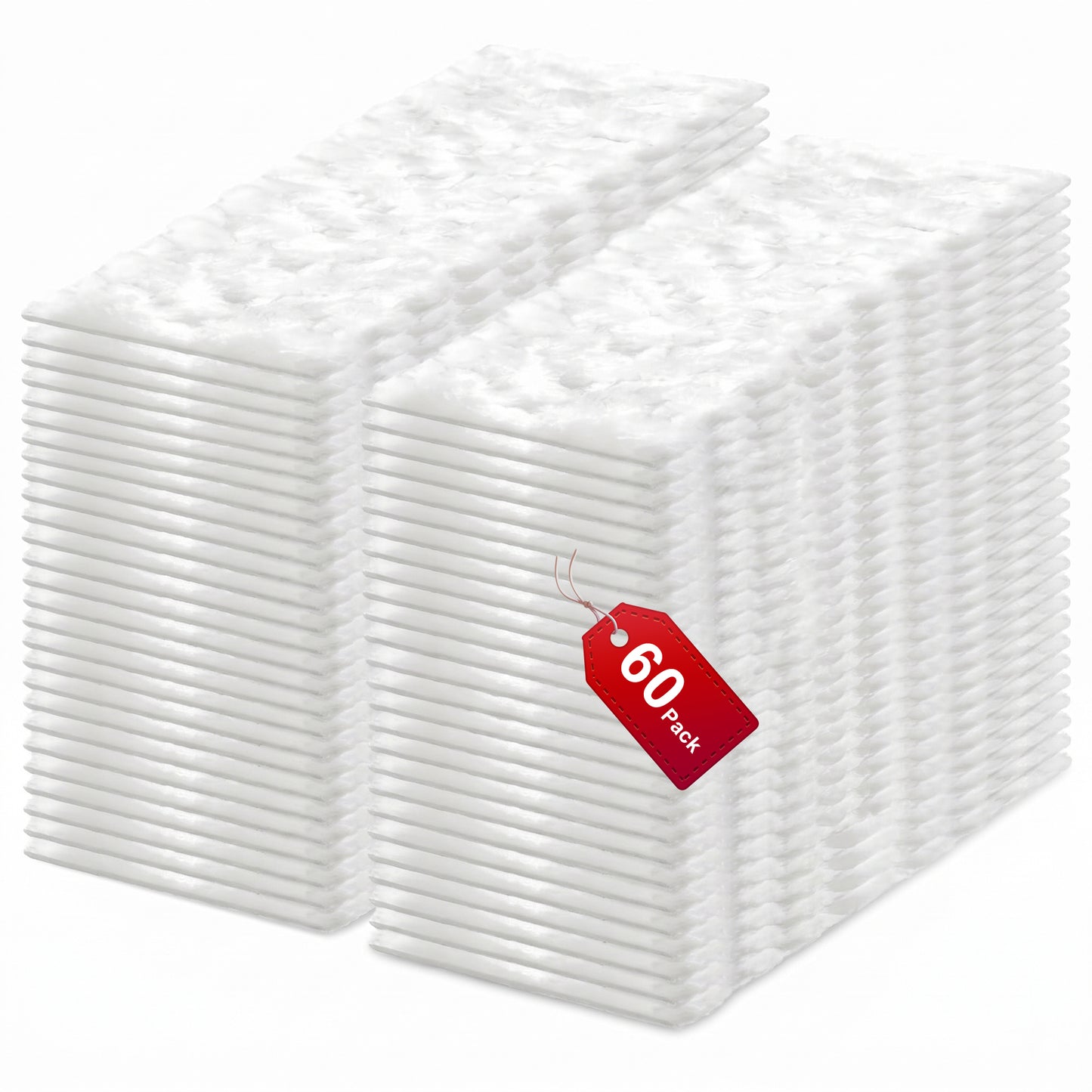 60 Count Heavy Duty Dry Sweeper Mop Refills, Deep Clean Multi-Surface Disposable Pads for Floor, Unscented