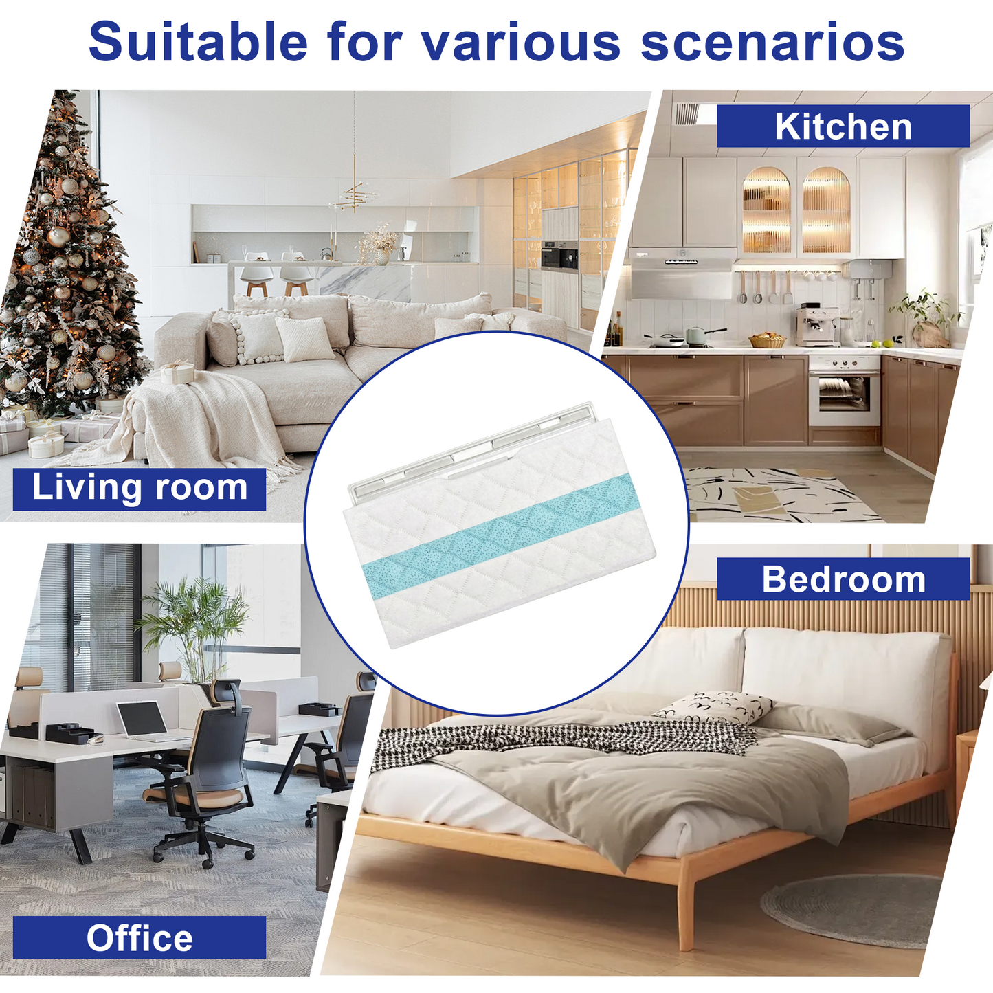 Disposable Vacuum Mop Pad Replacements Compatible with VM200 VM252 QM250, 12 Pack