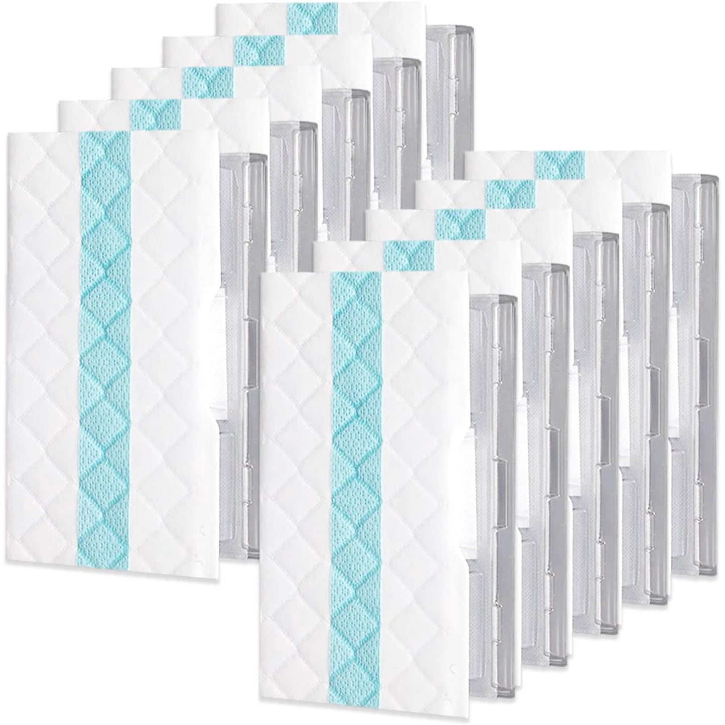 Disposable Hard Floor Vacuum and Mop Pad Refills. Compatible with Models VM252, VM200, VM190, VM250, VM251, VM200C, VM252C, QM250, VC205. Suitable for All Sealed Floors.(12 Pack)