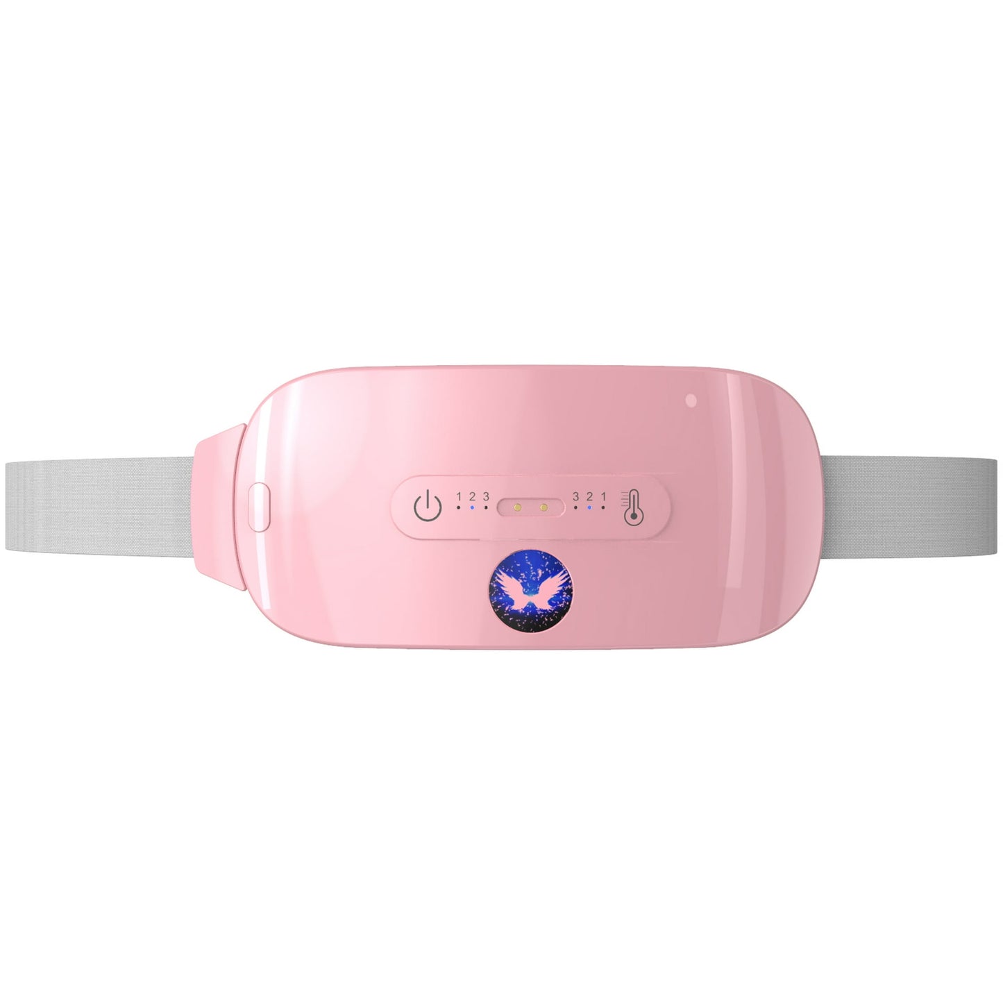 Portable Cordless Heating Pad for Menstrual Cramps Relief, Electric Waist Belt Device, Fast Heating Pad with 3 Heat Levels and 3 Massage Modes, Stomach Back Belly Heating Pad