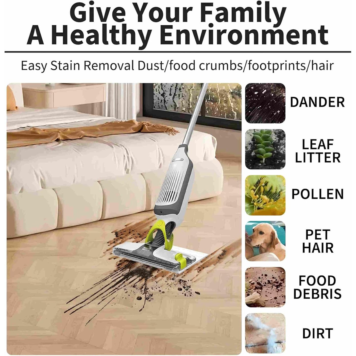 Disposable Hard Floor Vacuum and Mop Pad Refills. Compatible with Models VM252, VM200, VM190, VM250, VM251, VM200C, VM252C, QM250, VC205. Suitable for All Sealed Floors.(12 Pack)