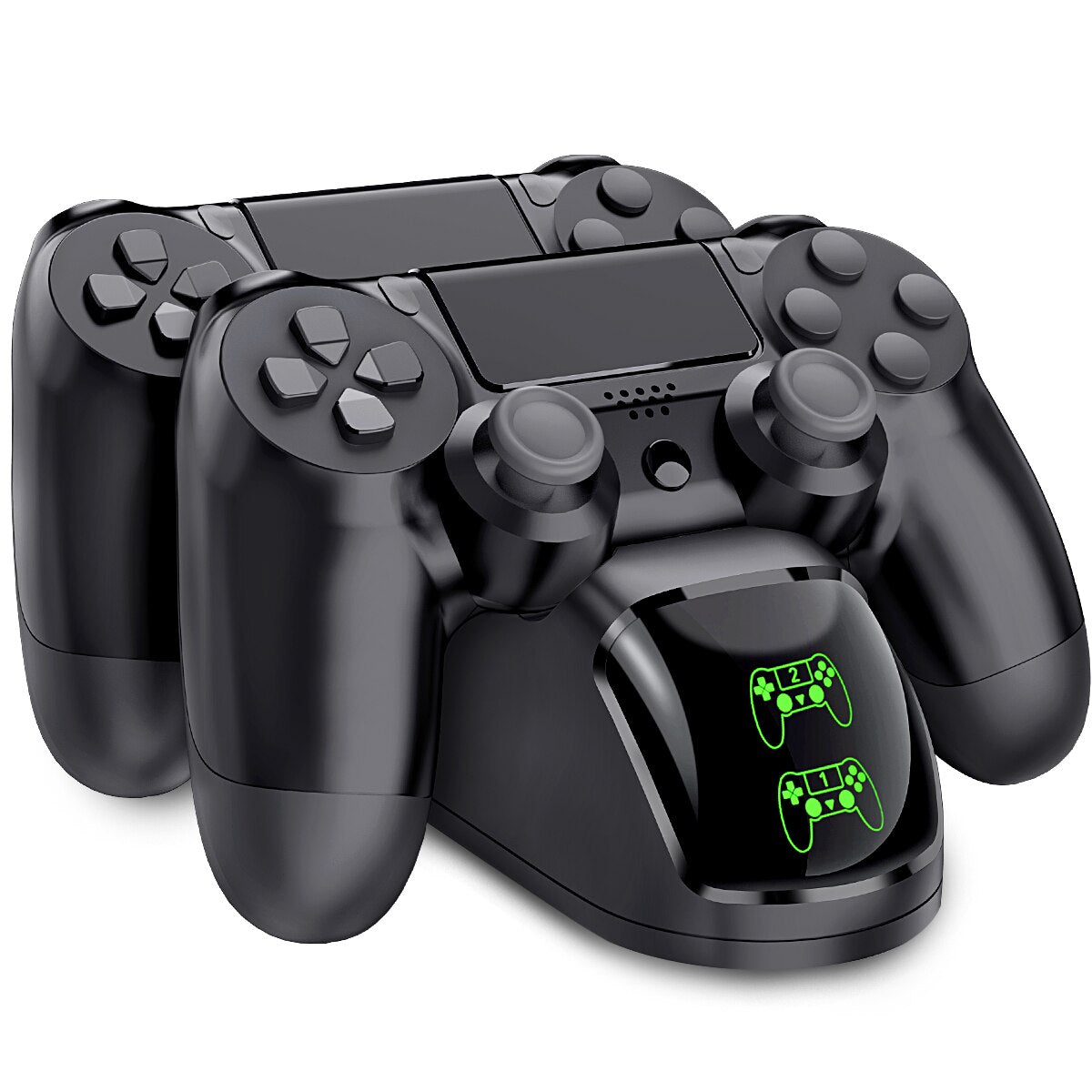 BEBONCOOL Fast PS4 Controller Charging Dock Station Dual Charger Stand with Display Screen for Play Station 4/PS4 Slim/PS4 Pro
