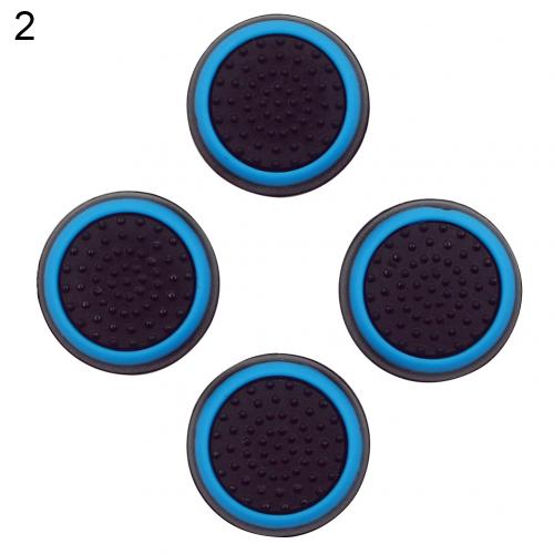 For Sony PlayStation 4 PS4/PS3/PS2 controller Accessory 4Pcs Controller Thumb Silicone Stick Grip Cap Cover for PS3 PS4 XBOX ONE