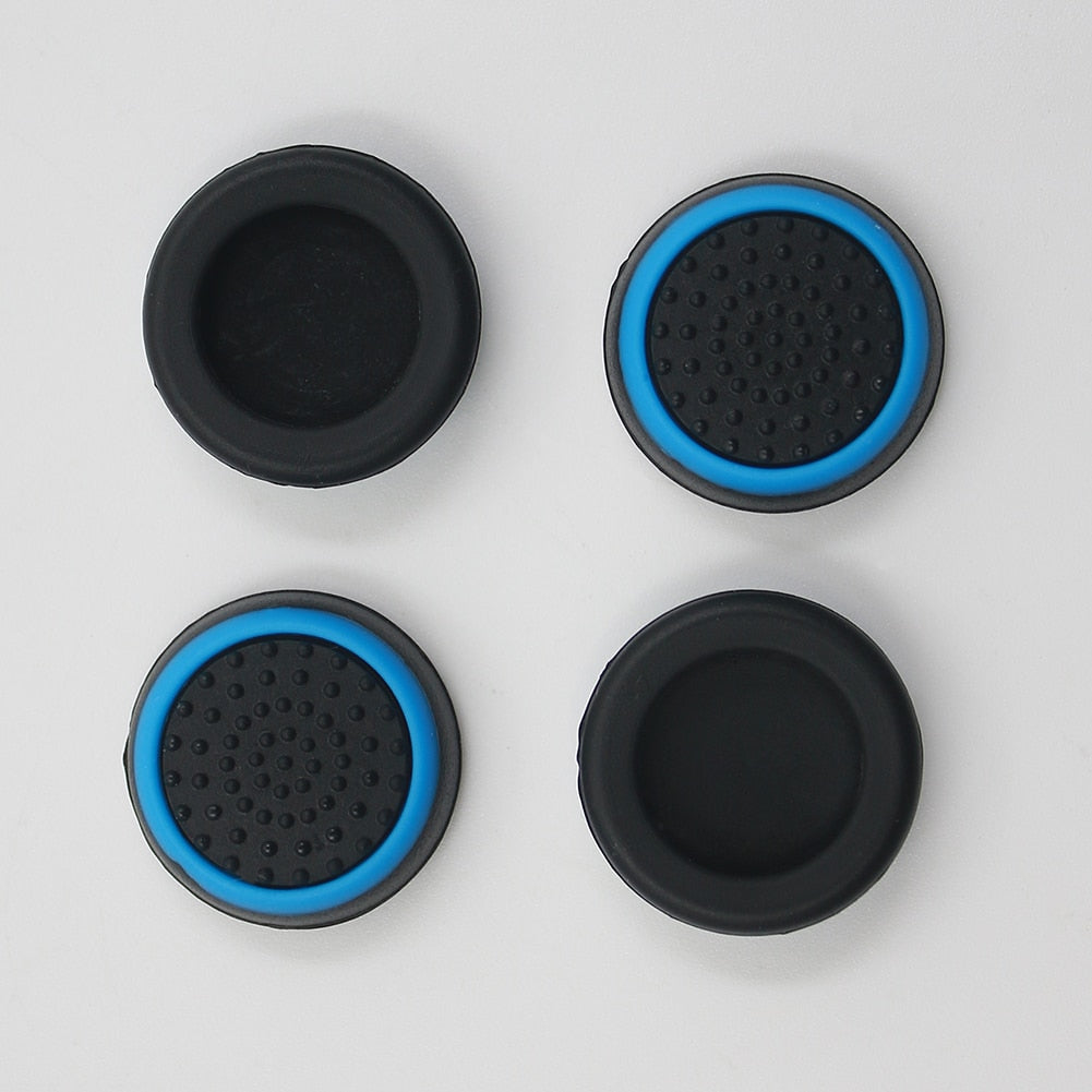 For Sony PlayStation 4 PS4/PS3/PS2 controller Accessory 4Pcs Controller Thumb Silicone Stick Grip Cap Cover for PS3 PS4 XBOX ONE