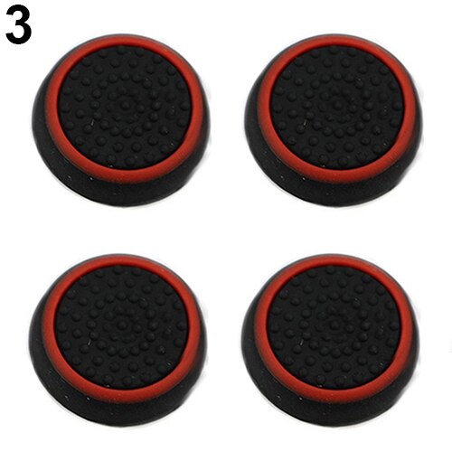 For Sony PlayStation 4 PS4/PS3/PS2 controller Accessory 4Pcs Controller Thumb Silicone Stick Grip Cap Cover for PS3 PS4 XBOX ONE