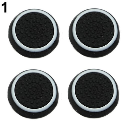 For Sony PlayStation 4 PS4/PS3/PS2 controller Accessory 4Pcs Controller Thumb Silicone Stick Grip Cap Cover for PS3 PS4 XBOX ONE