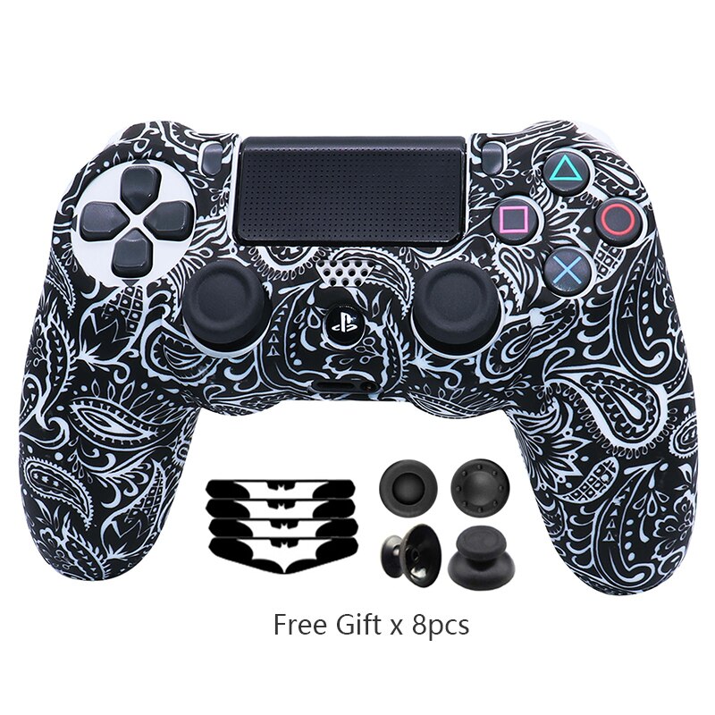 Silicone Controle Case Skin For PS4 Controller For Playstation 4 Dual shok 4 Slim Pro Video Game Accessories Gamepad Joystick