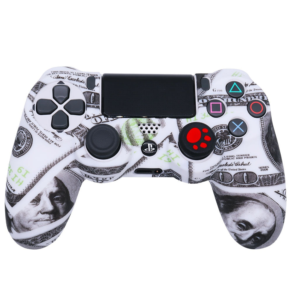 Silicone Controle Case Skin For PS4 Controller For Playstation 4 Dual shok 4 Slim Pro Video Game Accessories Gamepad Joystick