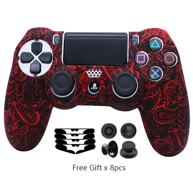 Silicone Controle Case Skin For PS4 Controller For Playstation 4 Dual shok 4 Slim Pro Video Game Accessories Gamepad Joystick