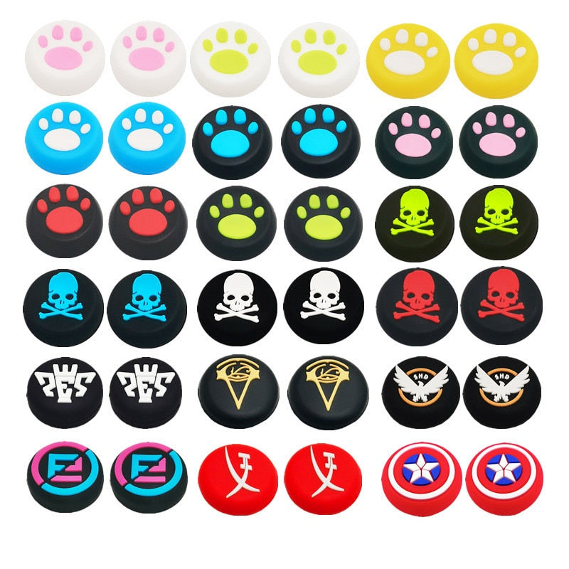 Silicone Thumb Stick Grip Cap Cover For Playstation5 PS5 PS4 PS3 XBOX One Series S/X Switch Pro Controller Game Case Accesories