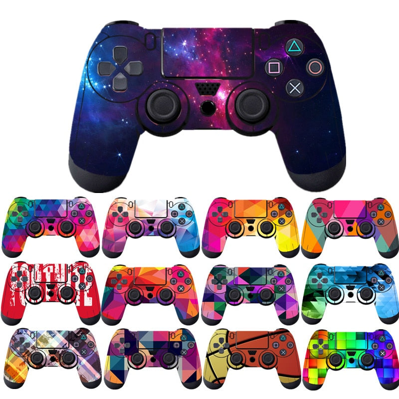 Skin Sticker For PlayStation 4 PS4 Gameing Controller Accessories Protection Anti-slip Decal Stickers For SONY PS 4 Console Case