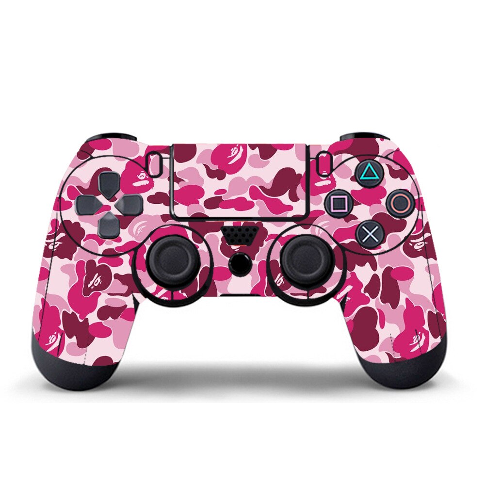 Skin Sticker For PlayStation 4 PS4 Gameing Controller Accessories Protection Anti-slip Decal Stickers For SONY PS 4 Console Case