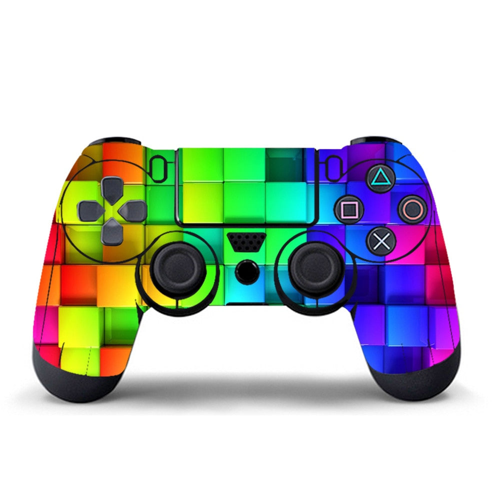 Skin Sticker For PlayStation 4 PS4 Gameing Controller Accessories Protection Anti-slip Decal Stickers For SONY PS 4 Console Case
