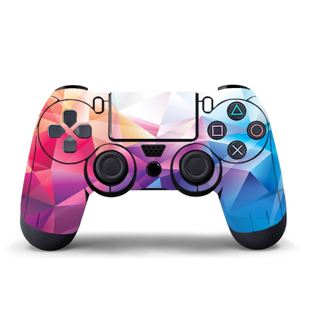 Skin Sticker For PlayStation 4 PS4 Gameing Controller Accessories Protection Anti-slip Decal Stickers For SONY PS 4 Console Case