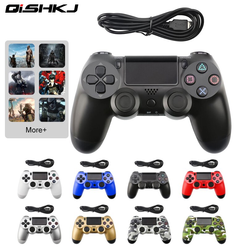 Wired Game controller for PS4 Controller for Sony Playstation 4 for DualShock Vibration Joystick Gamepads for Play Station 4