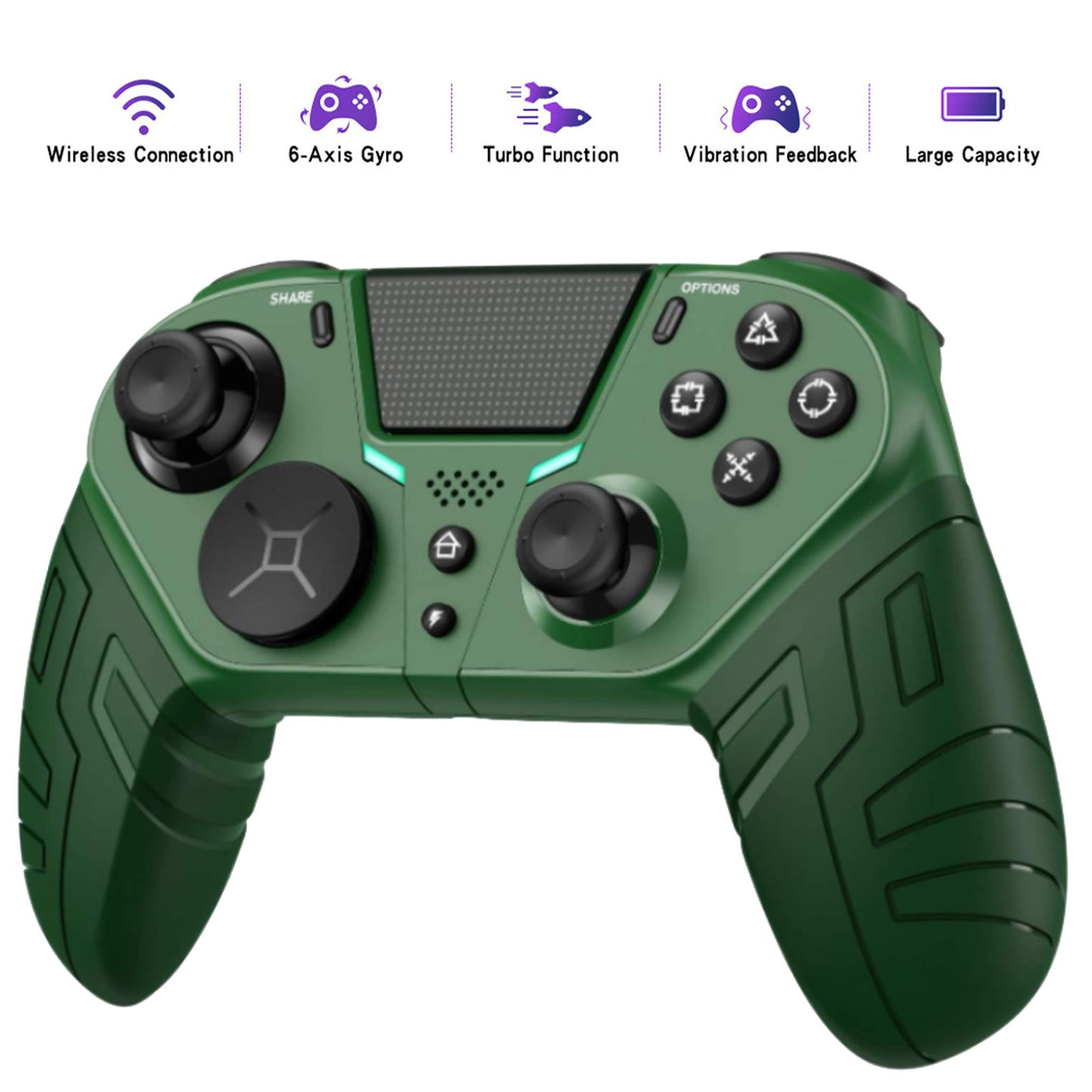 Wireless Game Gamepad For PS4 Elite/Slim/Pro Console For Dualshock 4 Controller With Programmable Back Button Support Turbo